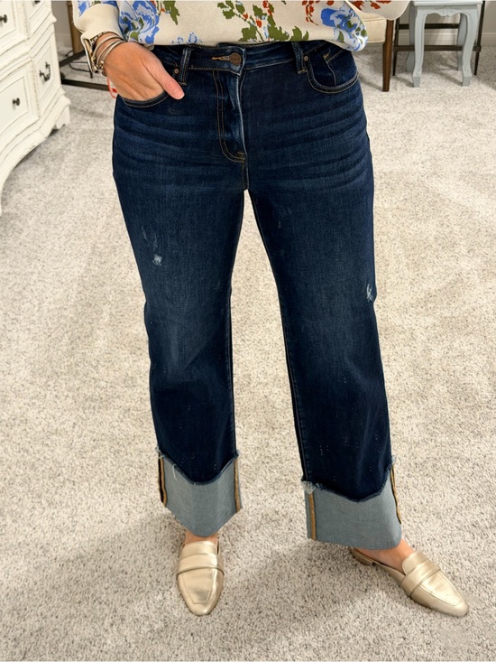 Risen Jeans Denim - Risen wide cuff jeans size 5/27